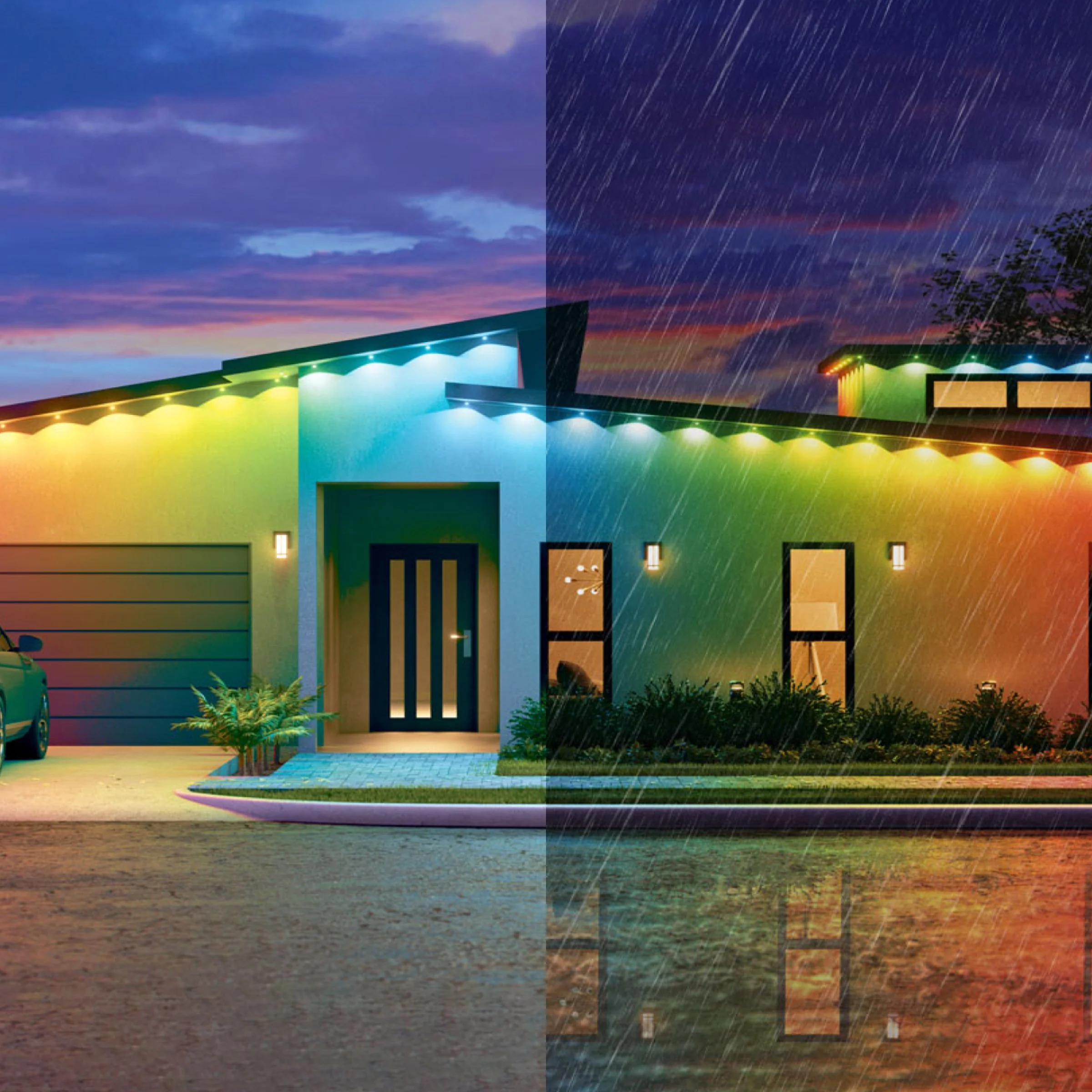 Matter Smart Multicolor Permanent Outdoor Lights Starter Kit - Image 3